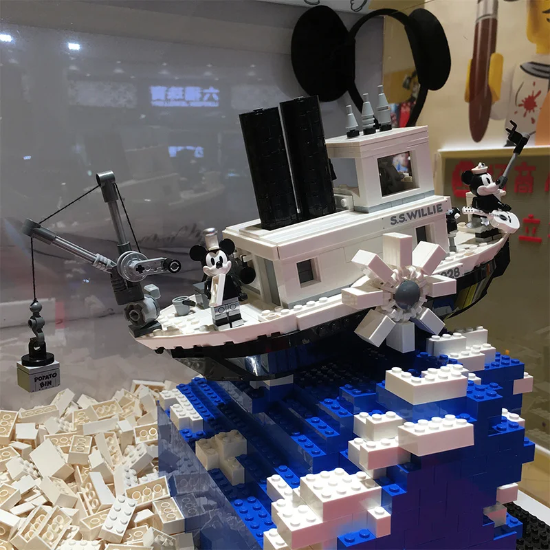 Steamboat Вилли фильмы серии строительные блоки Коэн барон идеи игрушки совместимы с bela 21317 фильм 2