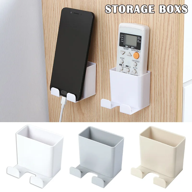new convenient remote control holder organiser storage caddy smart tv holder home office wall mount for phone stand cases tool free global shipping
