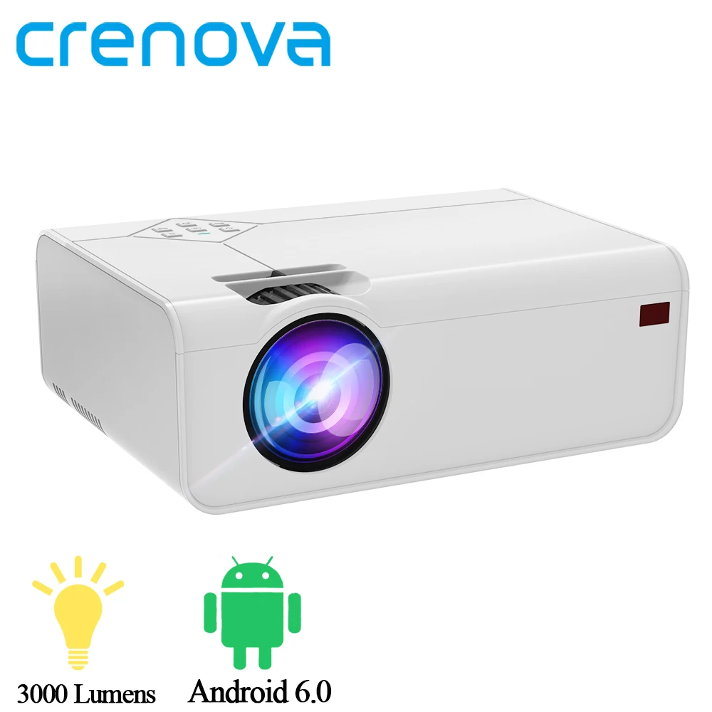 CRENOVA мини светодиодный проектор A13 (андроид опционально A13C) 1280*720P с поддержкой Wi Fi