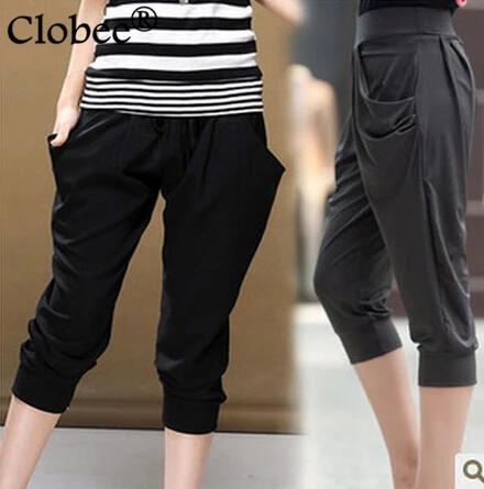 6XL 5XL размера плюс женская одежда ткань брюки 2020 Летний стиль Pantalon Femme Mujer хип хоп
