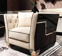 single sofa villa living room baking paint sofa combination of 2021 new style fashion