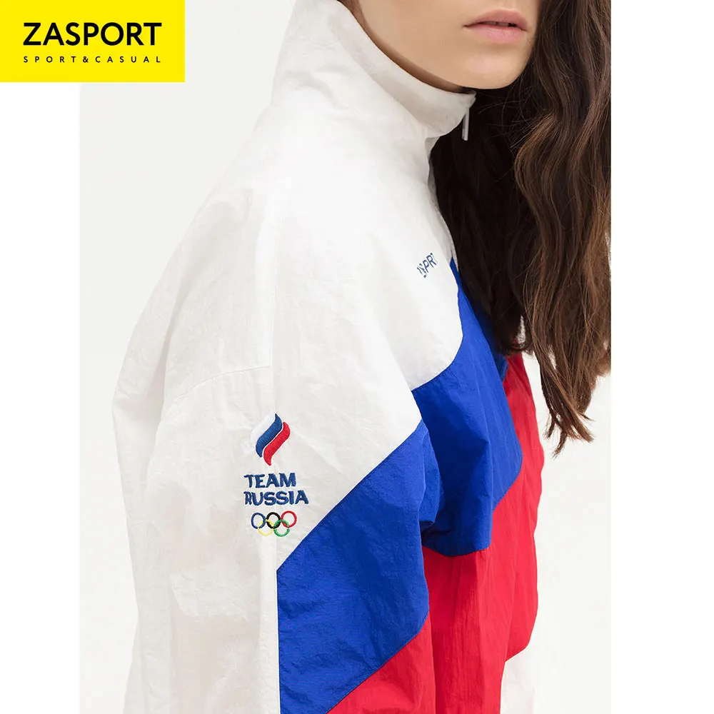 Куртка Team Russia OFA218 037/001 WHT женская без капюшона белая|Куртки для тренировок| |