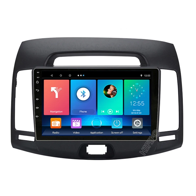 Автомобильный мультимедийный плеер Android 10 2 Din GPS Авторадио для Hyundai Elantra 2007 2008 2009 2010