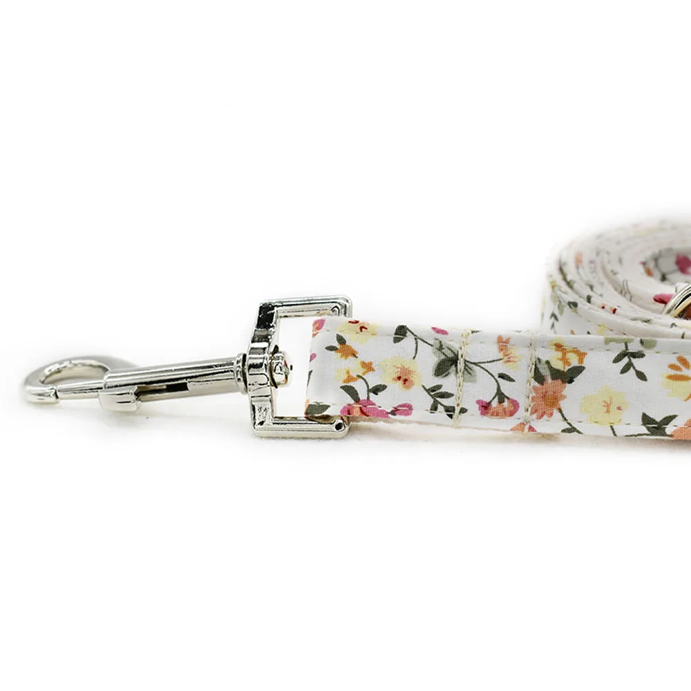 

Bow tie Dog Collar Flower Pattern Pet Collar Leash Set Removable Dog Collar for Small Medium Large Dogs Pet Products Accessories