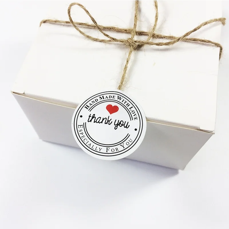 100 шт. круглые самоклеящиеся ярлыки из крафт-бумаги | Канцтовары для офиса и дома