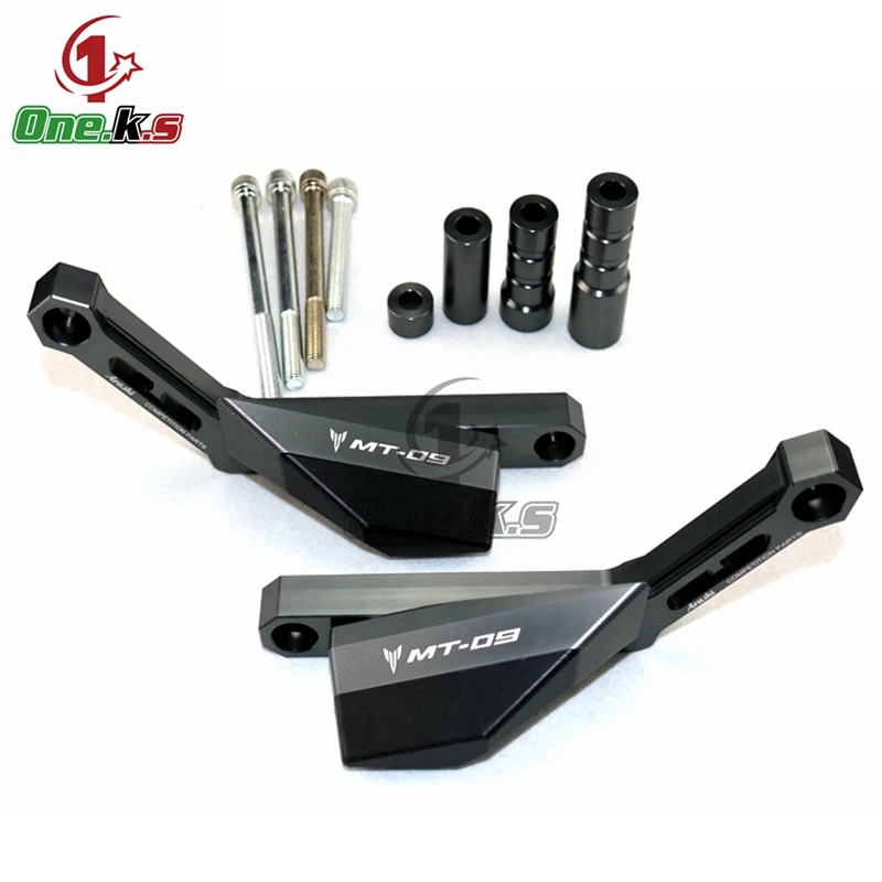 CNC Aluminum Motorcycle Engine Sliders Guard Crash Pad Cover Falling Protector For YAMAHA FZ09 MT09 2015 2016 2017 2018 2019 20 |