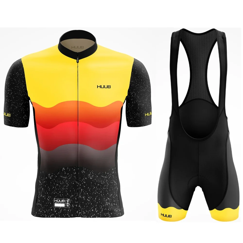 

HUUB Team Cycling Jersey Summer Set Maillot Hombre Bicycle Clothing Ciclismo Bib Gel Shorts Ribble Weldtite New Mens Full Team