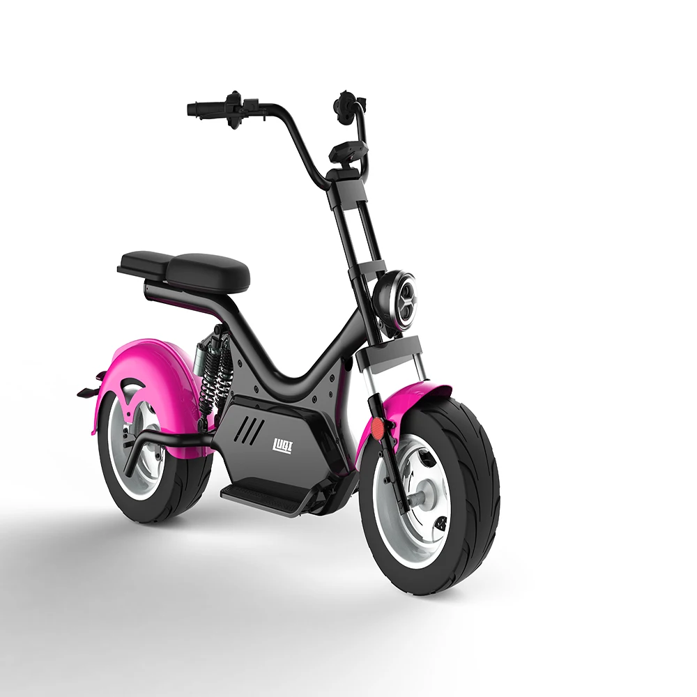 Günstig 【 K1-017 】Electric Roller Citycoco Zwei-Rädern Elektrische Roller Große Rad 60V Elektrische Roller Mit Sitz Können Reise