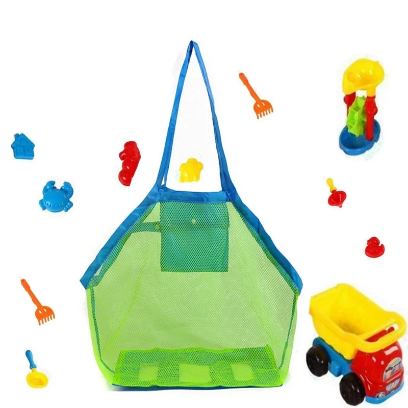 Портативные Детские сетчатые сумки для хранения морем детей Пляжная сетка