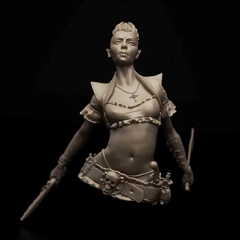 

self-assembled New Unassembled 1/10 ancient woman bust Resin Figure Unpainted Model Kit
