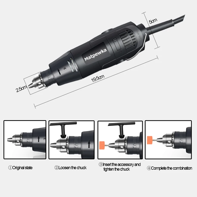 Электрическая дрель Dremel гравировальный станок 180 Вт/260 Вт электрическая с