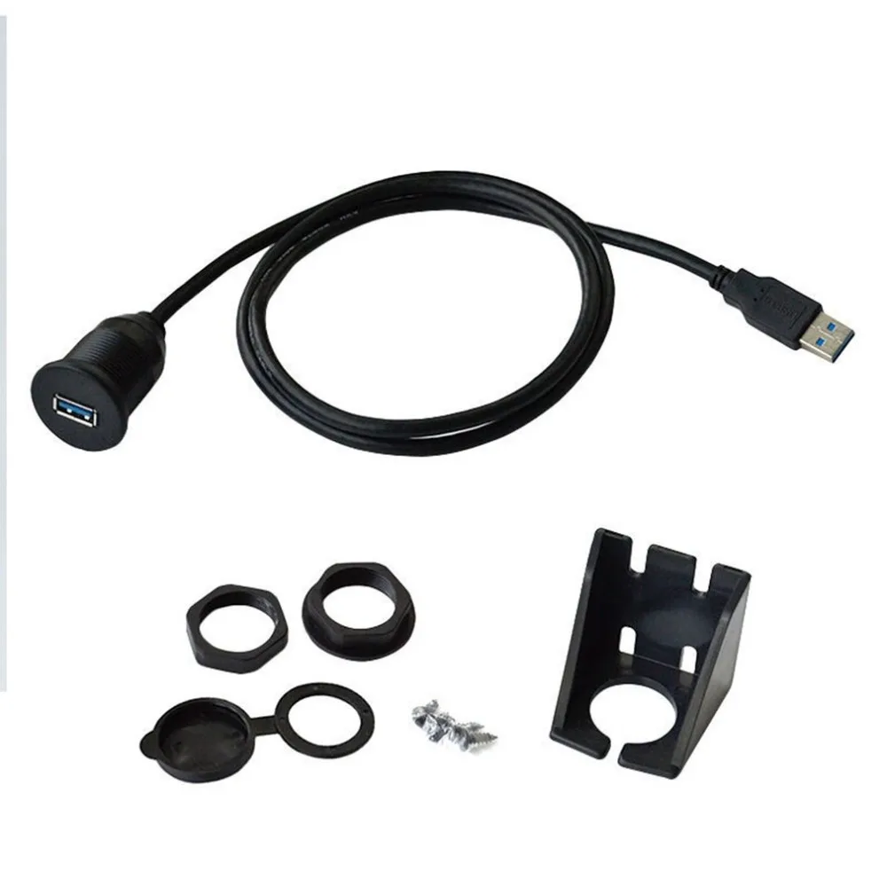 Wasserdicht Unterputz USB-док-адаптер для приборной панели, порт USB 3,0 Männlich zu Weiblich Verlängerung, кабель для авто Motorrad (art.: 3920ce2ade150) - 3920ce2ade150