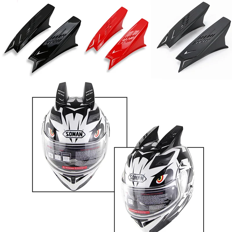 Мотоциклетный шлем Дьявол Рог Дракон Шлем украшение Мотокросс Casco спойлер