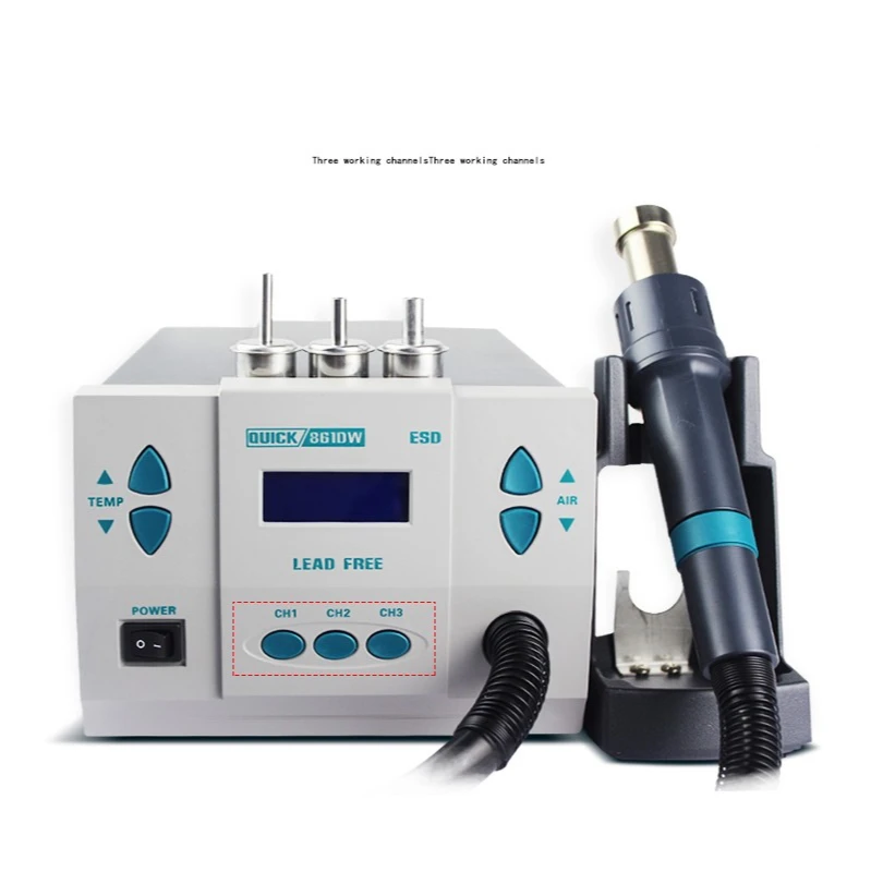 

QUICK 861DW220V hot air rework station heat gun lead free Rework Station PCB Soldering Repair Welding tool 1000W 1200A
