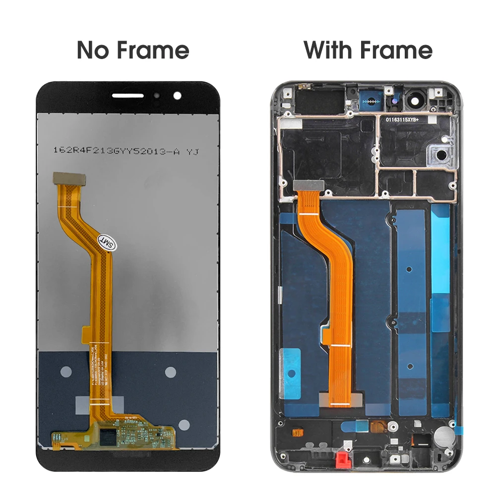 Pantalla Original para HUAWEI Honor 8, Digitalizador de pantalla t&aacute;ctil de pantalla LCD con marco FRD-L19, piezas de repuesto para FRD-L14-2