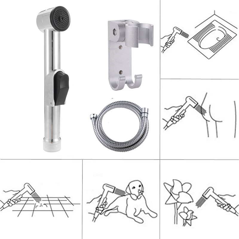 Портативный мусульманский душ для ванной Shattaf биде опрыскиватель Анальный Душ