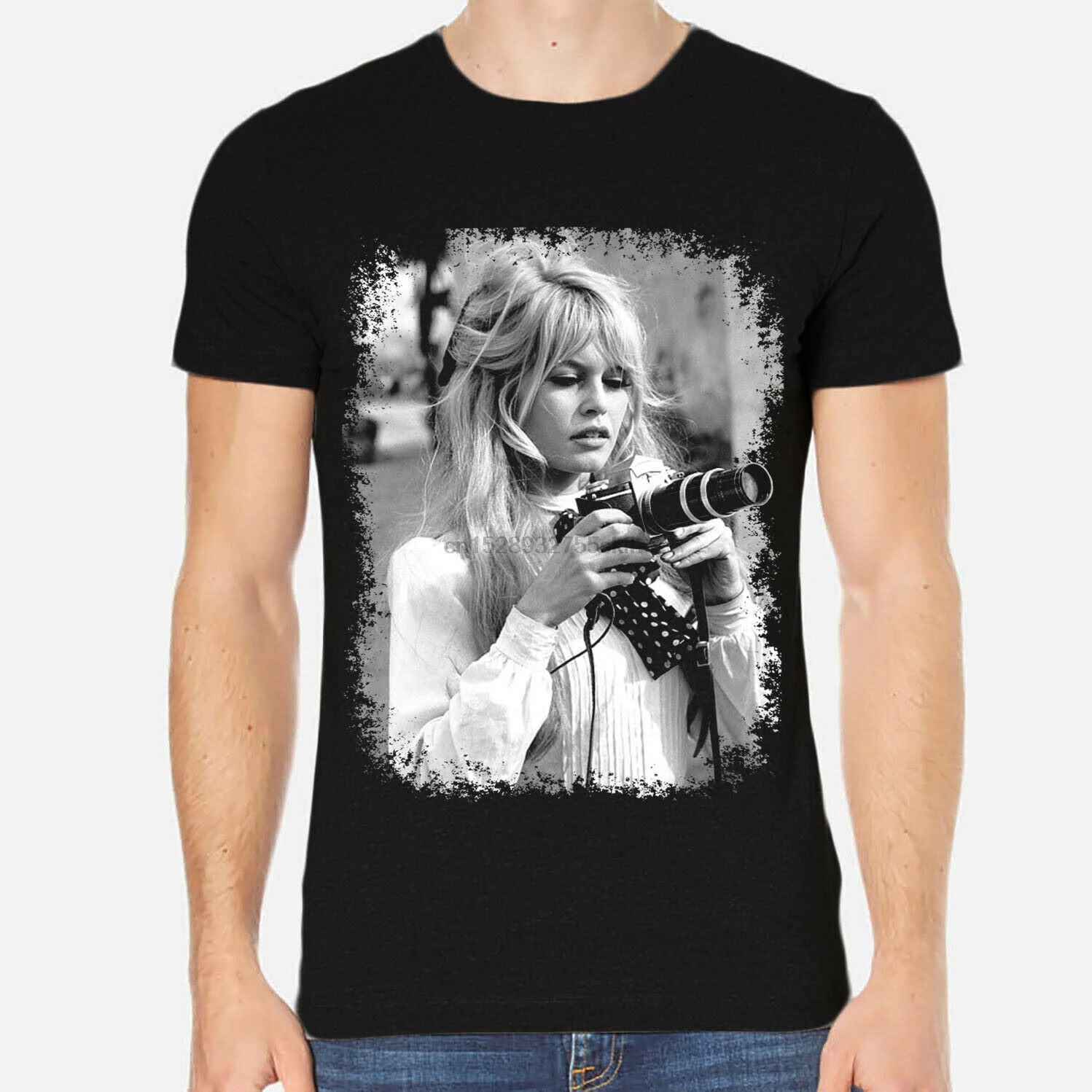 Brigitte Bardot Мужская футболка знаменитостей одежда 3-A-147 |