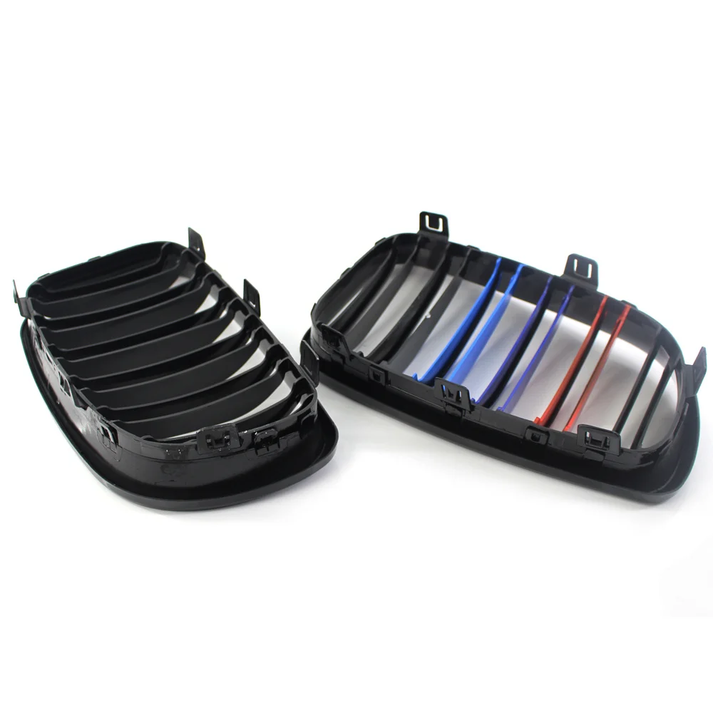 Решетки для переднего бампера автомобиля решетки раковины глянцевая черная