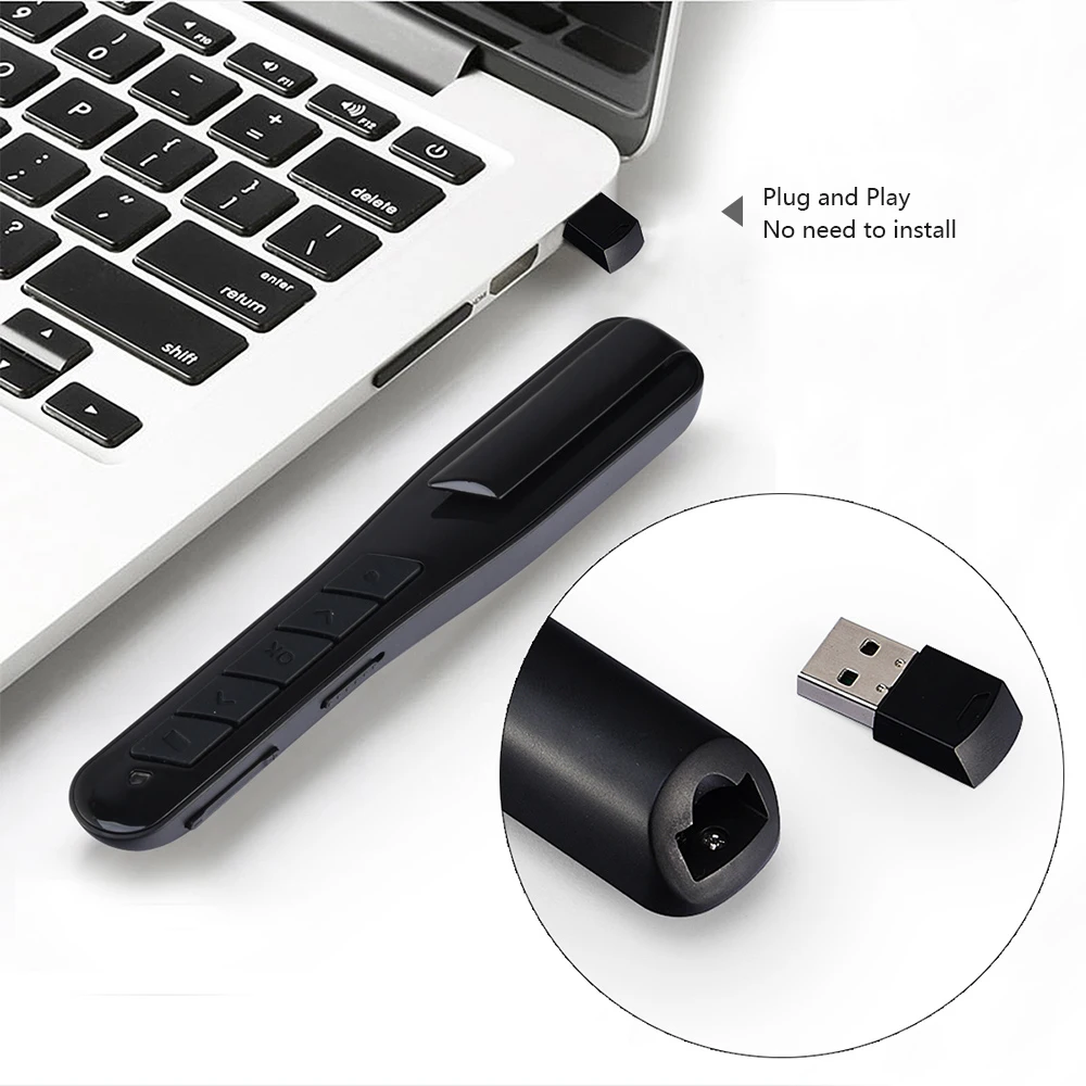 PPT Flip Pen Wireless Presenter Clicker Multifunction Electronic Projection Laser Remote Control PR-28 Black | Компьютеры и офис