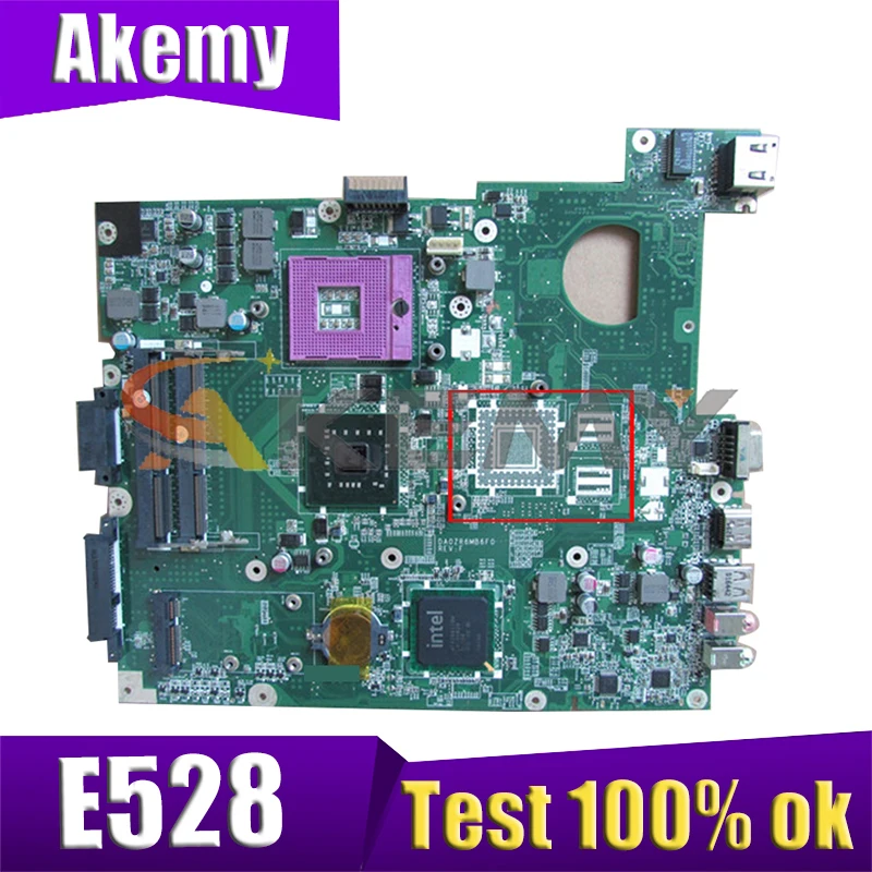 

AKEMY Laptop Motherboard For EMACHINES E528 E728 Mainboard DA0ZR6MB6F0 DA0ZR6MB6G0 MB.NC706.002 GL40 DDR2