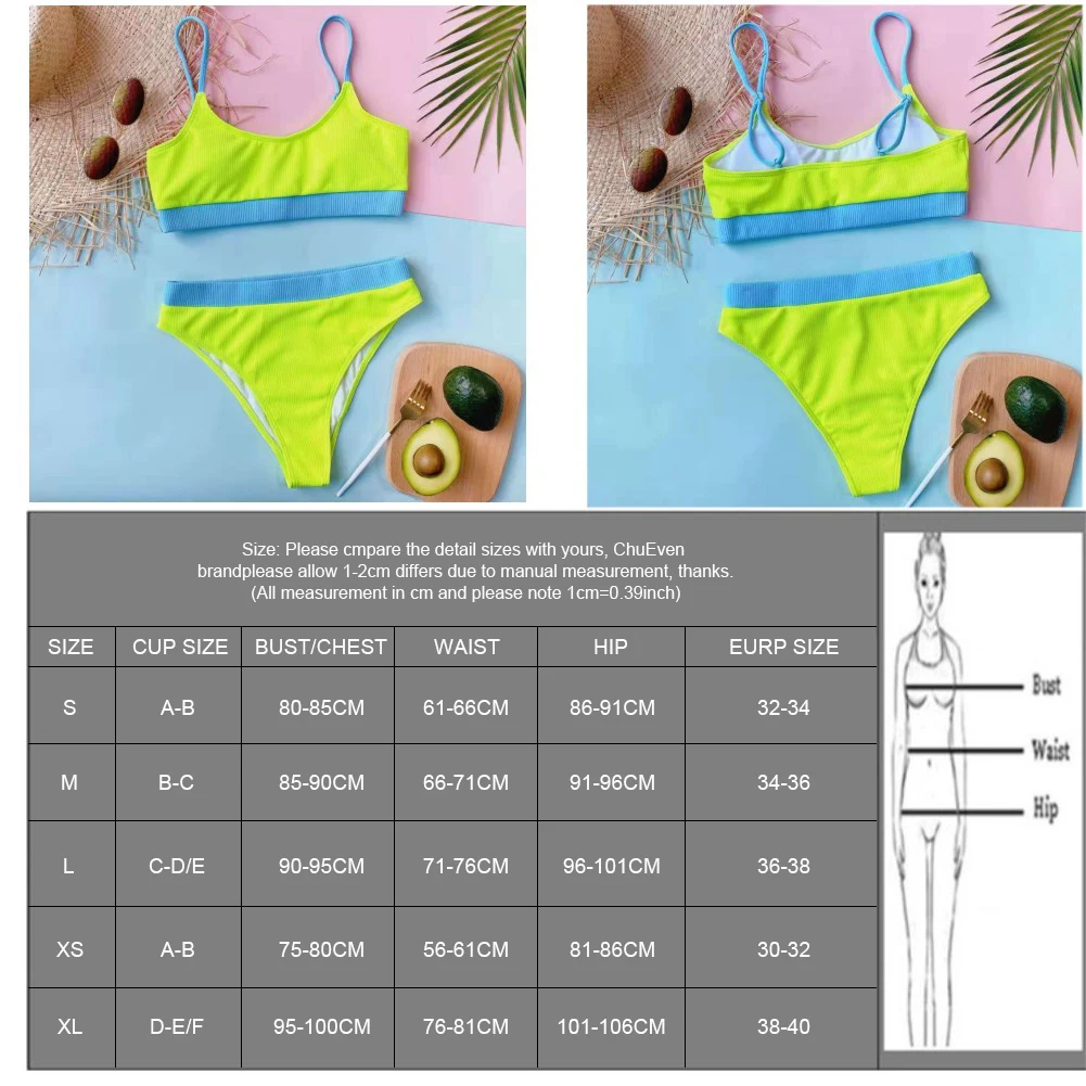 

Summer Solid Bikini Set High Waist Swimwear Women Bathing Suit Sexy Swimsuit Female Brazilian Biquini Two Piece Swimsuits