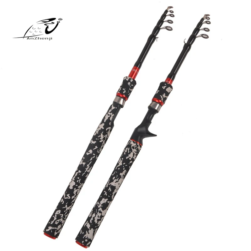 

New Carbon Telescopic Lure Fishing Rod 1.8m 2.1m 2.4m 2.7m Casting Spinning Fish Rods Stream Handle Poles Fishing Tackle