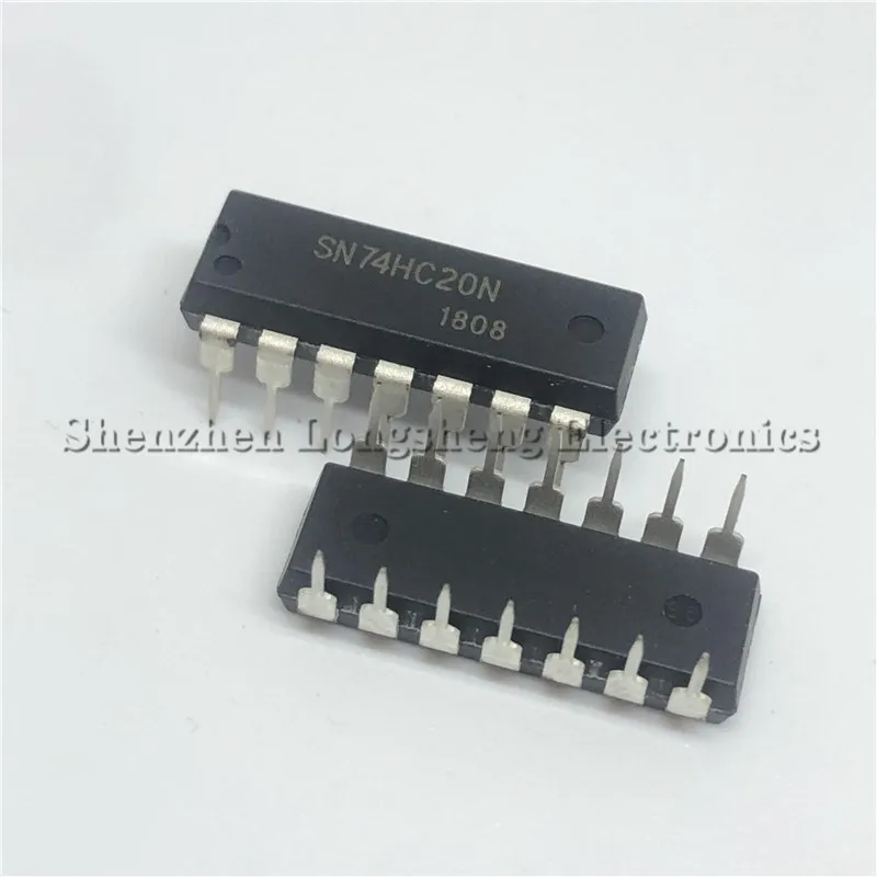 10 шт./лот Новый 74HC20 SN74HC20N DIP 14 двойной 4 вход NAND gate|Интегральные схемы| |