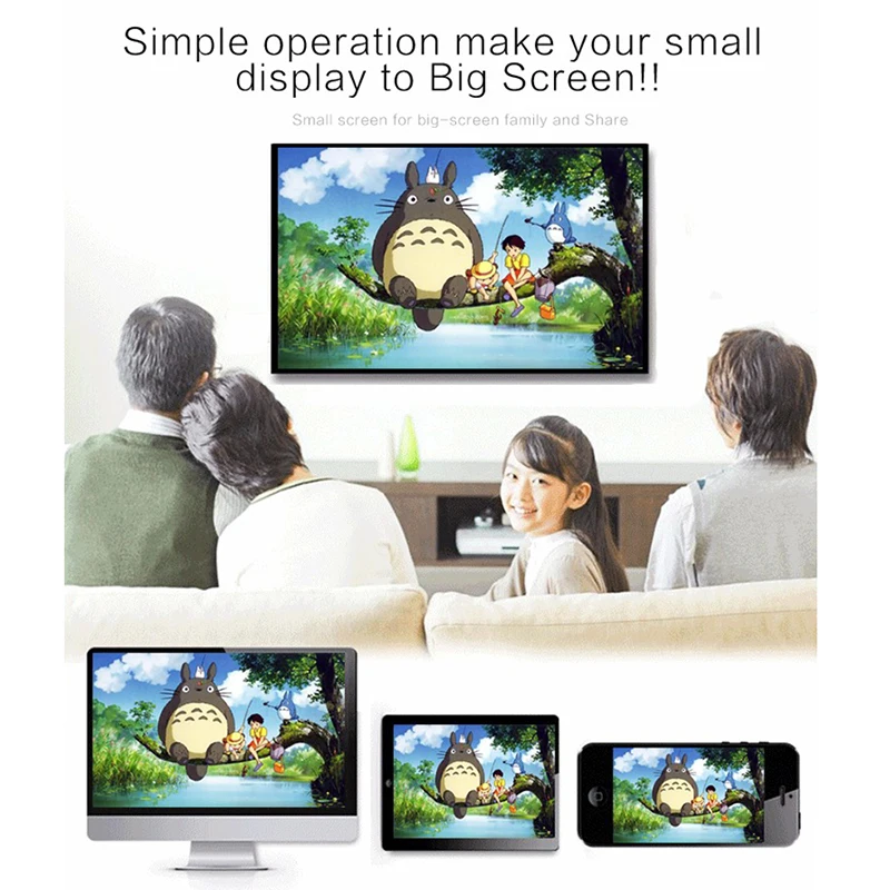 Mirascreen TV Dongle HDMI-совместимый OTA Stick Беспроводной Wi-Fi дисплей приемник Miracast Airplay Anycast