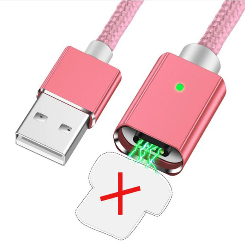 Only Cable Магнитный usb-кабель для iPhone, быстрый зарядный кабель зарядного устройства микро-usb type-C для samsung, кабели для мобильных телефонов - Тип штекера: Only Cable