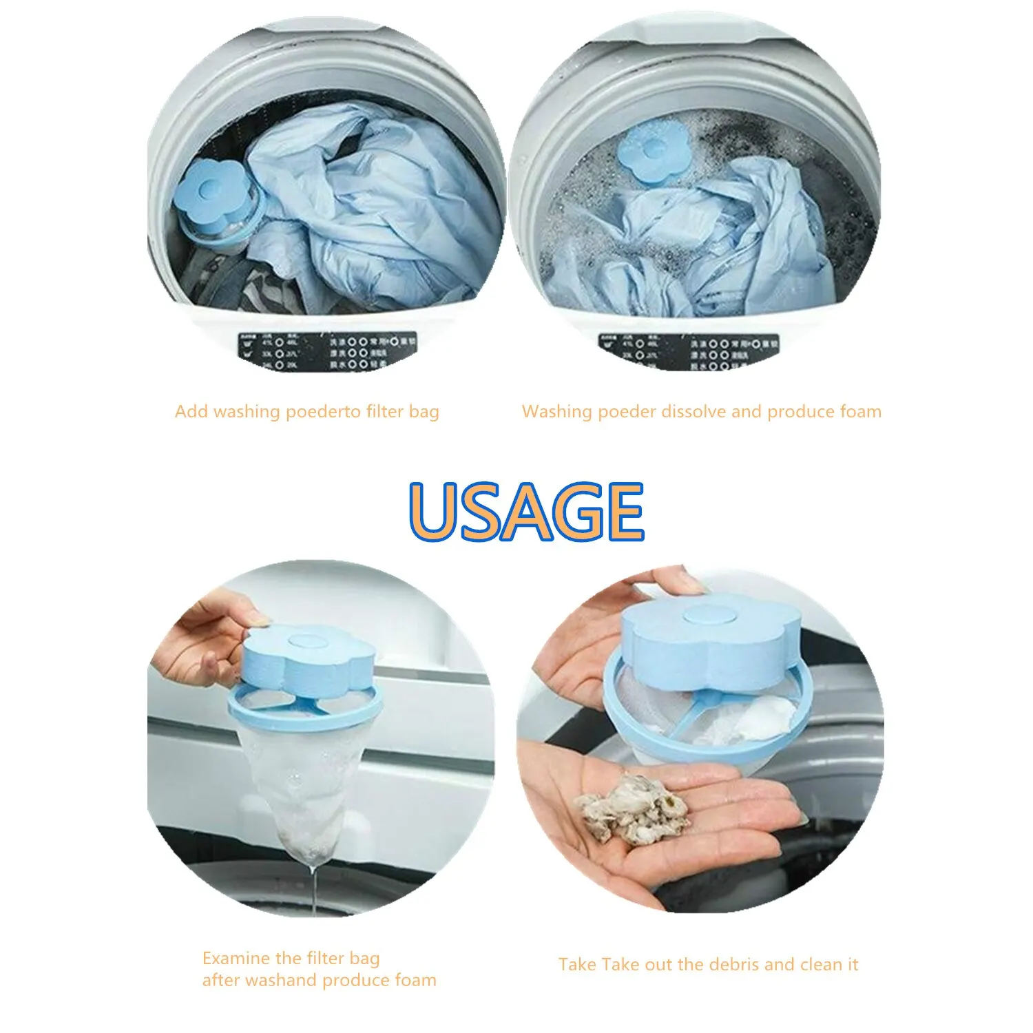 8 шт. фильтр-мешок для мытья сетчатый мешок фильтрующий эпиляцию плавающий ворс