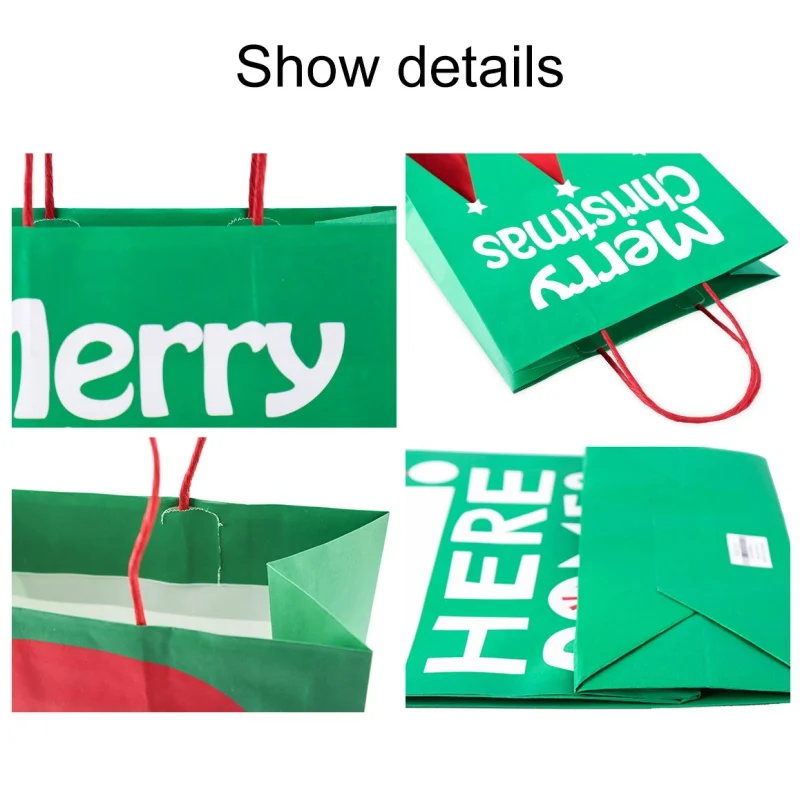 12 шт. Рождественский подарок Бумага сумки Портативный печенье лакомствами
