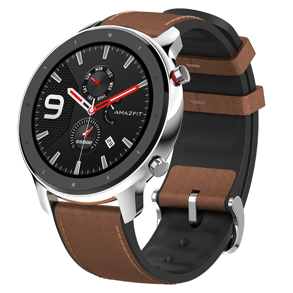 Aluminum Alloy Глобальная версия Huami AMAZFIT GTR 47 мм Смарт-часы Водонепроницаемый 12 спортивный режим gps и ГЛОНАСС частоты сердечных сокращений 6-axis Смарт-часы - Цвет: Aluminum Alloy