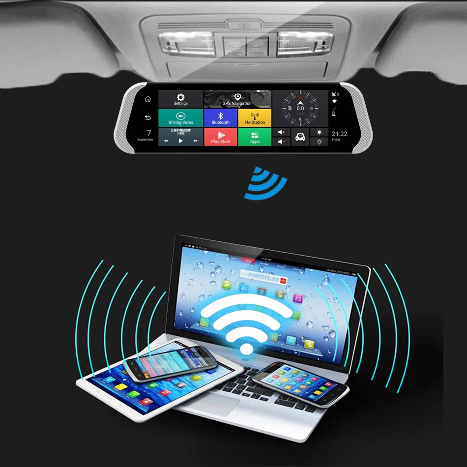 4G ADAS Автомобильный видеорегистратор 10 ''с двумя объективами, видеорегистратор Android 1080 P, gps, wifi, Авто регистраторы, циклическая запись, зеркало заднего вида, камера, видеорегистраторы 789