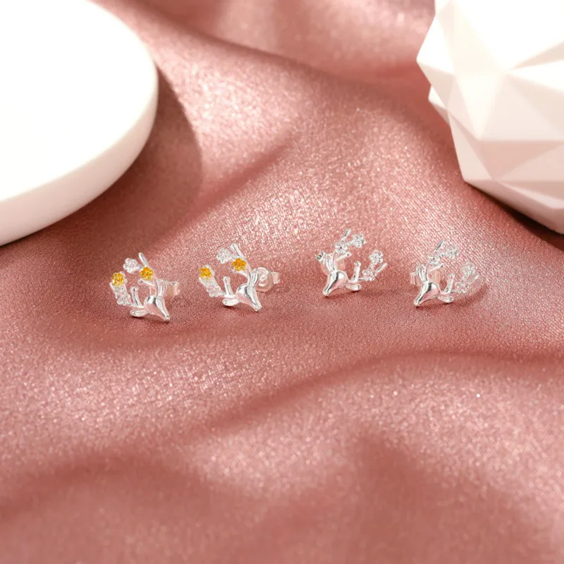 

Christmas 2020 a deer has your fawn elk head earrings cute christmas deer stud earrings minimalist pendientes accesorios mujer