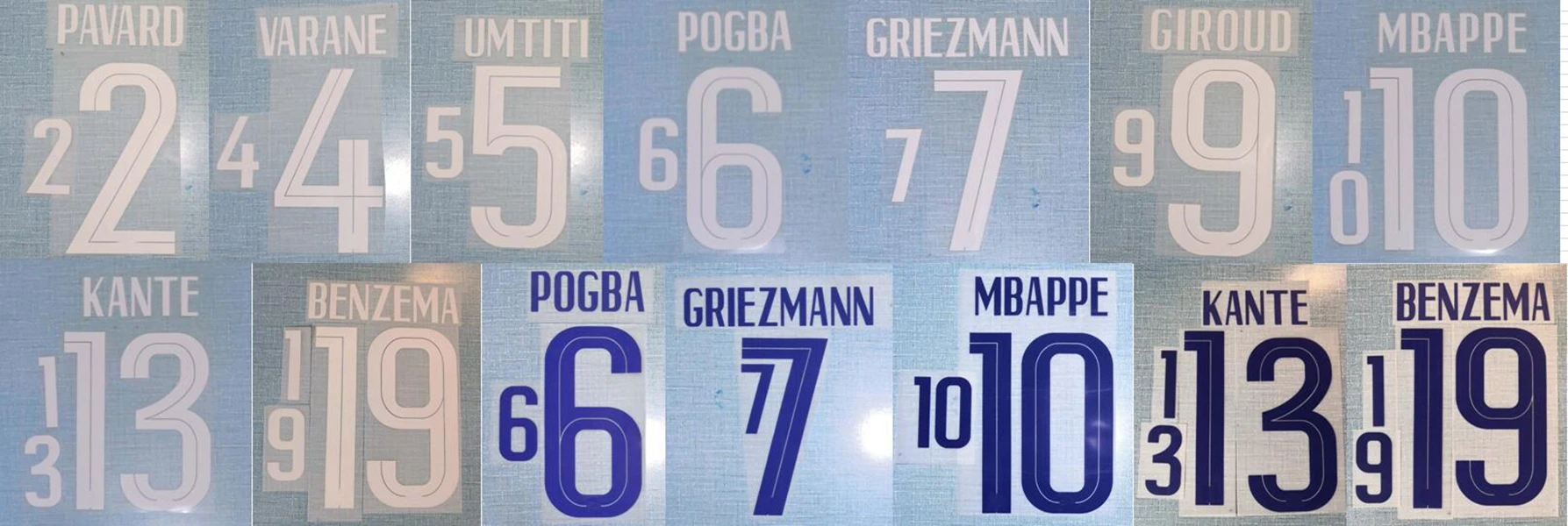 2021 г. Франция паваро Варан UMTITI POGBA GRIEZMANN GIROUDMBAPPE KANTE BENZEMA nameset патч-значок - купить по