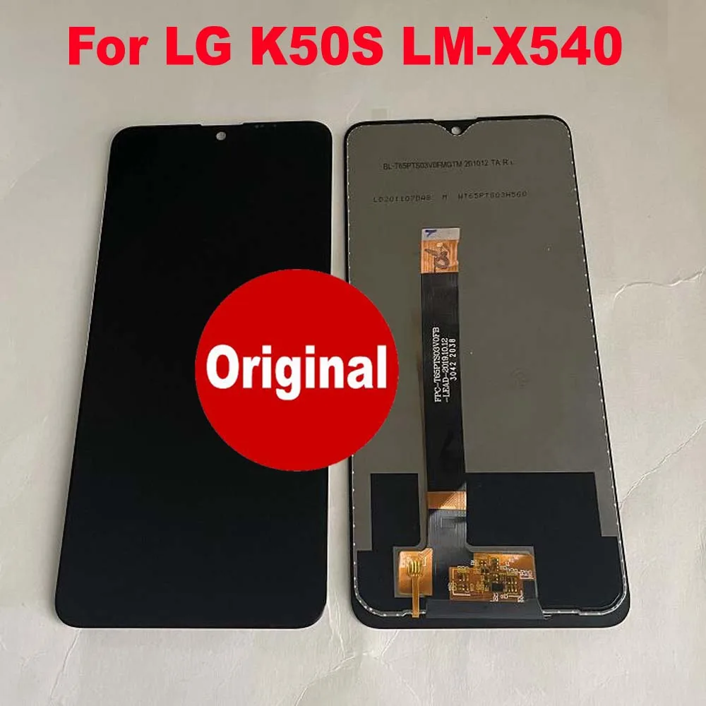 Оригинальный ЖК дисплей для LG K50S LM X540 LMX540HM 10 точечный сенсорный экран с