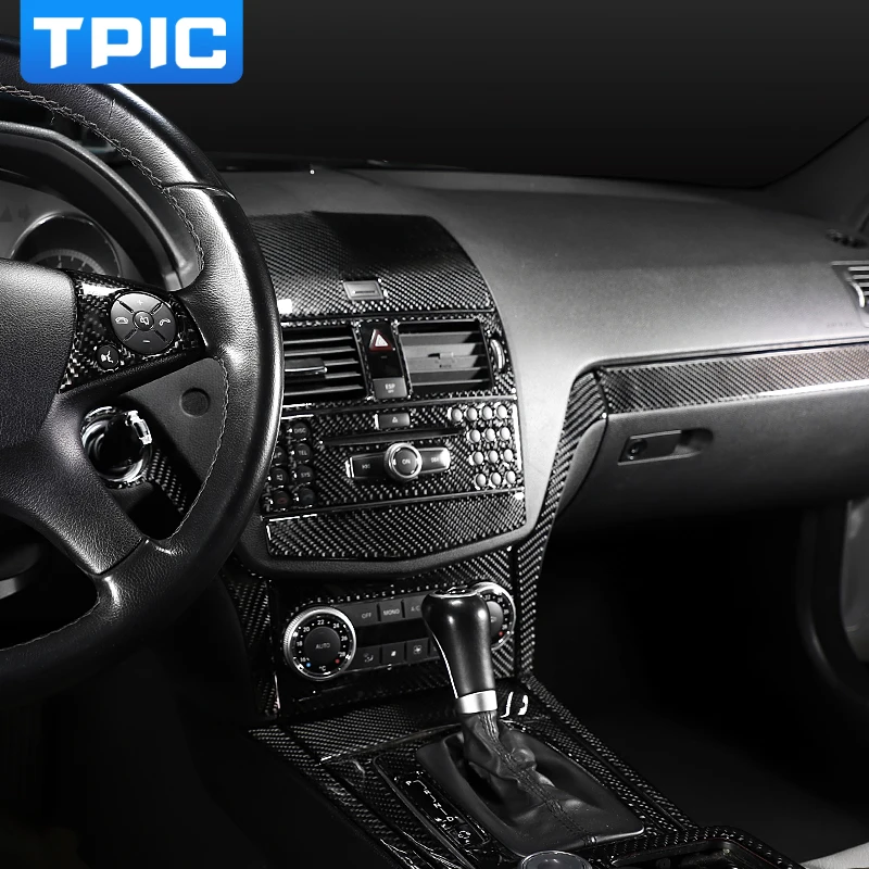 TPIC автомобиль интерьера литье триммер полоски углеродного волокна привод