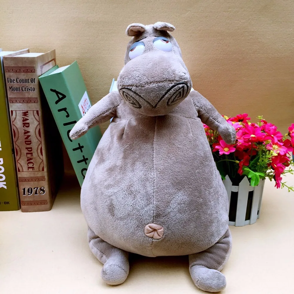 Бабик Мадагаскарские мягкие игрушки Лев Жираф Пингвин Зебра Гиппопотам Милый подарок для детей мальчиков Супер качество.