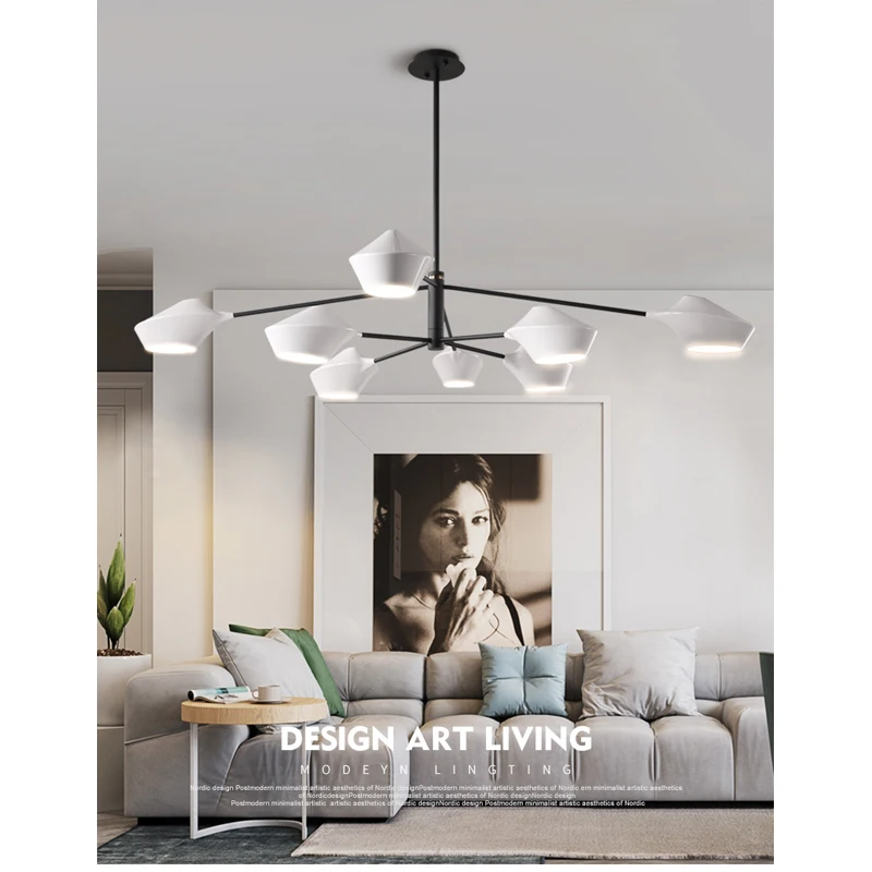 Современный светодиодный потолочный светильник люстра для гостиной спальни