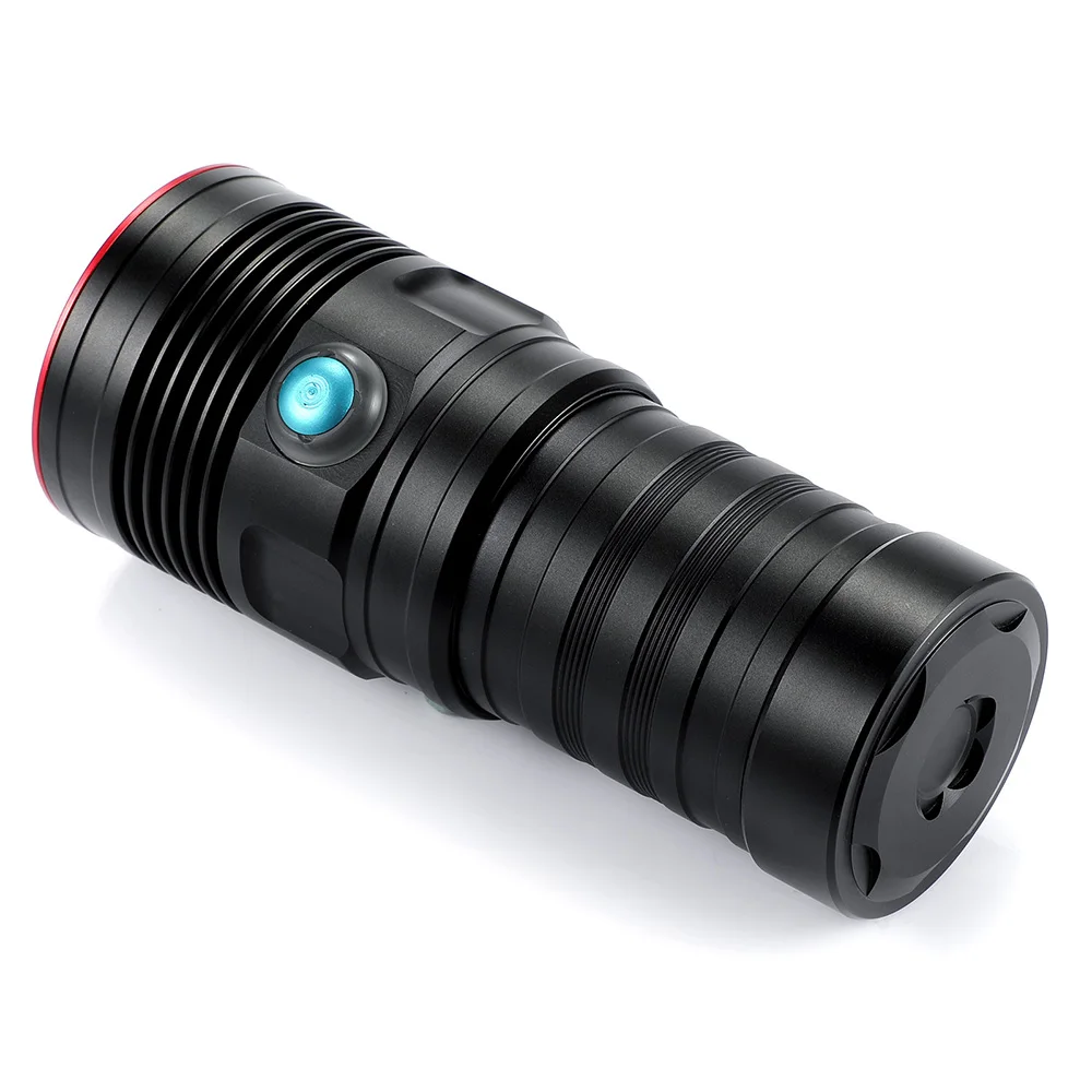 Online De Alta Potencia De 5 X XM-L2 Luz LED Fuerte Linterna De Buceo Bajo El Agua 100M Profesión Impermeable De Buceo Llenar De Luz Lámpara De La Antorcha