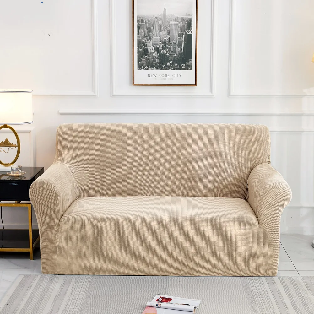 

Solid Color Elastic Sofa Slipcovers Stretch Sofa Covers For Living Room Furniture Protector Armchair Couch Cover Elastic