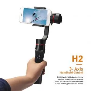 H2 Handheld gimbal Напольный держатель 3-осевой гибкий H4 ручной шарнирный стабилизатор для камеры для iPhone 11 9 8 huawei samsung смартфон PTZ экшн Камера - Цвет: H2 Handheld gimbal