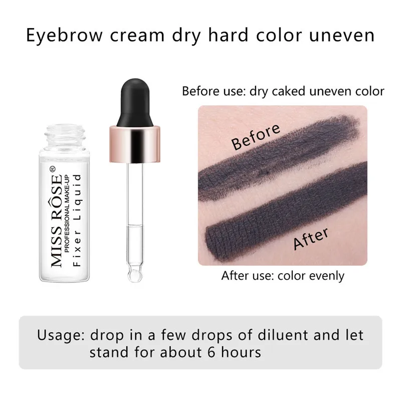 MISS ROSE косметическая жидкость для смешивания теней пудра век румяна лак ногтей