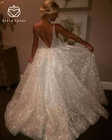 v neck backless pure white three layer mermaid wedding dresses dress vestido de noiva floor length gowns bride ball gown