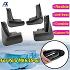 Брызговики для VW Polo AW 6 MK6 2019 2020 Автомобильные Брызговики аксессуары Брызговики