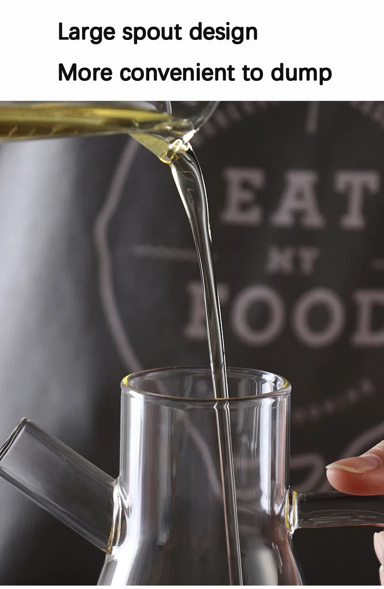 Бутылка для масла из боросиликатного стекла термостойкая 750 мл| |