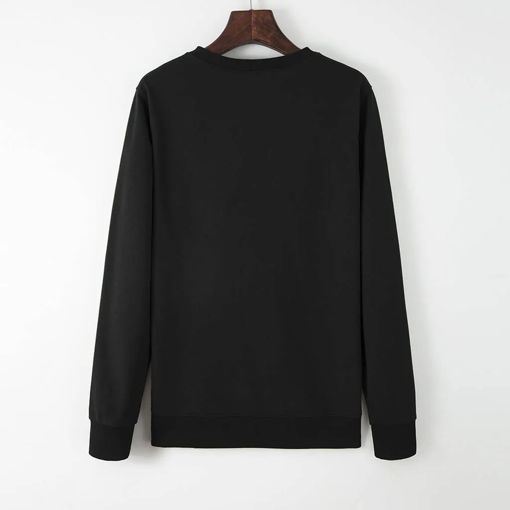 SAGACE Ms. Moon Печатный круглый вырез длинный рукав толстовка зима осень женские