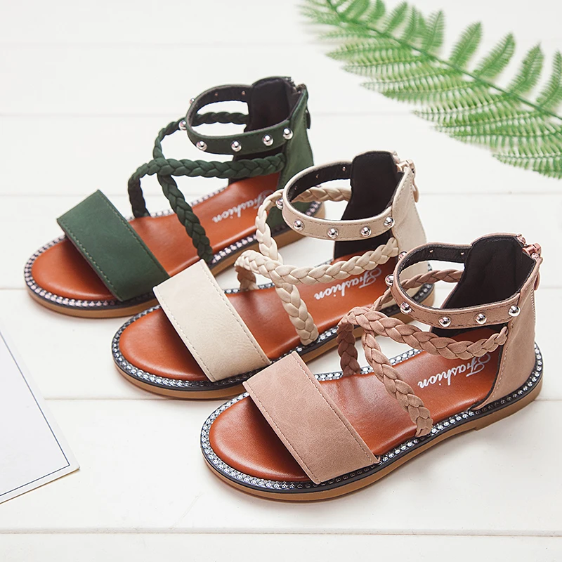 

Kid Shoes Leather Girls Shoes Kids Summer Baby Girls Sandals Shoes Skidproof Toddlers Infant Children Kids Shoes Beige Summer