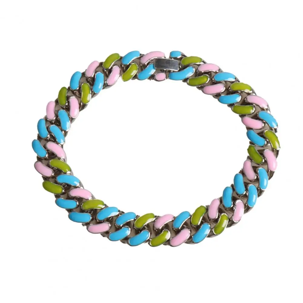 Beautiful Dog Neck Chain Multiple Colors Dress-up Long Lifespan Shiny Cats Necklace Loop | Дом и сад