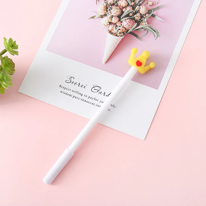 Эллен Брук 1 шт. Гелевые Ручки корейский мультфильм креативная корона крыло